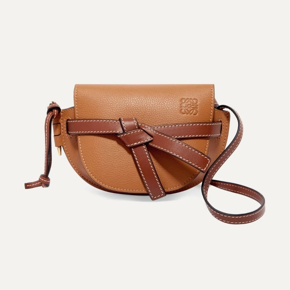 Loewe Mini Gate in Light Caramel/Pecan